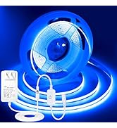 ShineBurky 32.8FT/10M Blue COB LED Strip Light, 3200LEDS LED Tape Lights, High Bright CRI93+ Flex...
