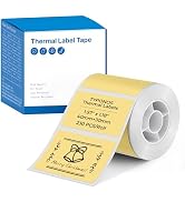 TYPONOS Label for PM240 Printer, 2'' (40x30mm) Thermal Tape, 1 Roll Yellow
