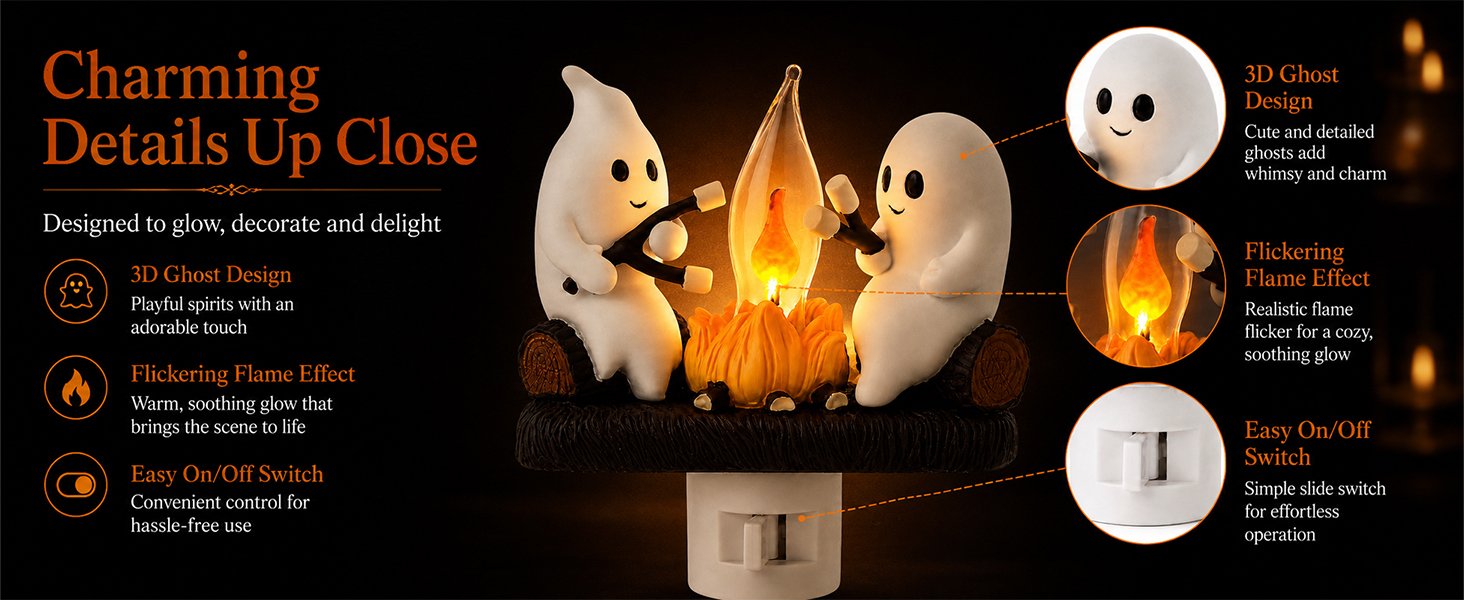 ghost campfire nightlight