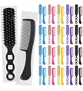 Gisdo 100 Pcs Hair Brush and Comb Set in Bulk for Homeless Individually Wrapped, Bulk Comb Brush ...