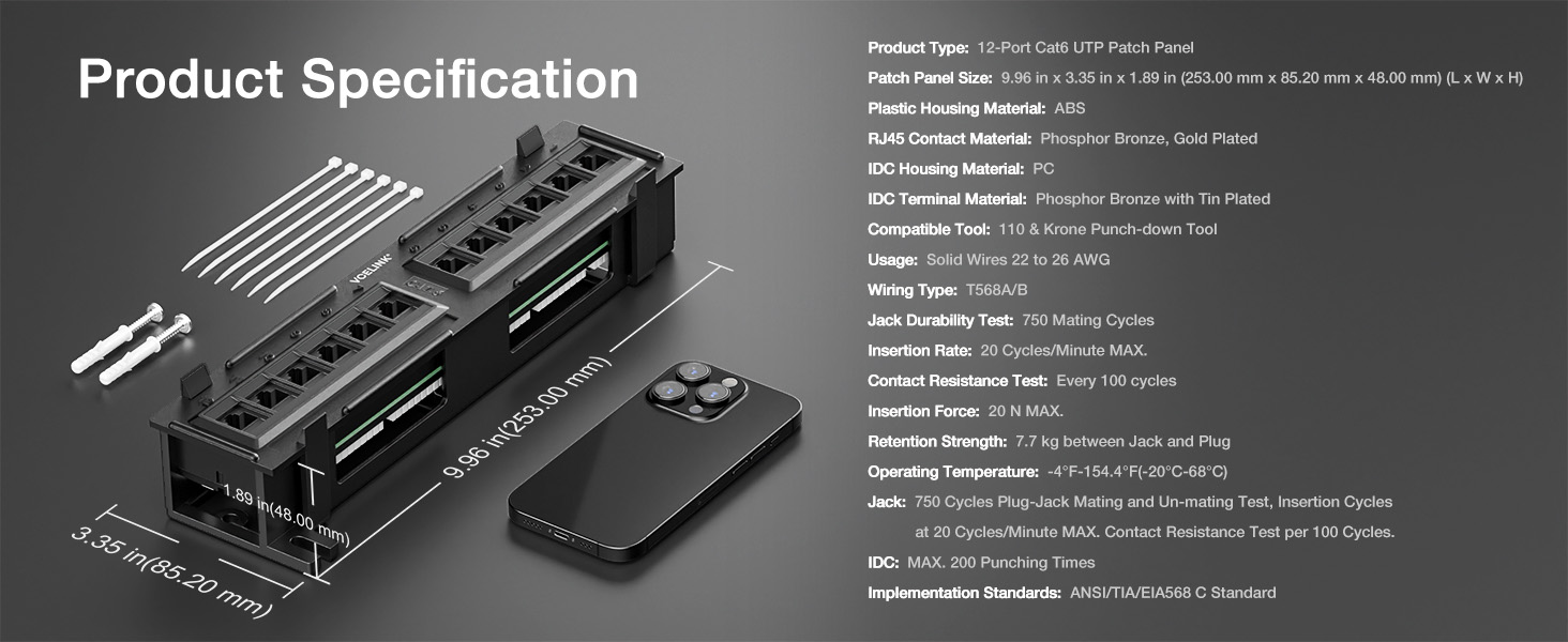 Patch Panel Product Specification