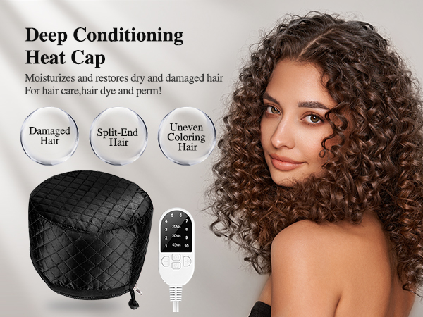 Heated Electric Thermal Steamer Cap