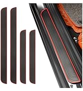 4PCS Car Door Sill Protector,Anti-Scratch & Waterproof Car Door Sills Scratch Protection,Universa...