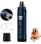 Casfuy Dog Nail Grinder with 2 LED Light for Large Medium Small Dogs - 3X More Powerful 2-Speed E...
