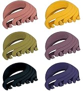 Hair Claw Clips for Thin, Medium & Thick Hair - 2.6 Inch Strong Matte Flower Jaw Clips for Women,...