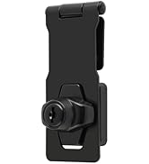 Alise Keyed Hasp Lock,4 Inch Safety Packlock Clasp Hasps Latch,Black Door Hinge Lock with Keys Ke...