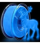 Frucindra PLA 3D Printer Filament, Glow in The Dark Filament 1.75mm, Stronger Lighting Effect, Lu...