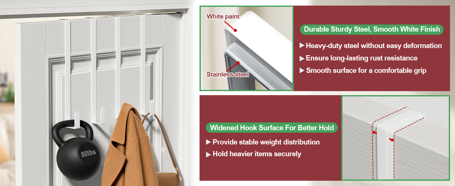 heavy-duty door hanger hook