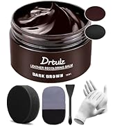 Dark Brown Leather Recoloring Balm, Leather Repair Kit for Furniture, Leather Scratch Remover, Le...