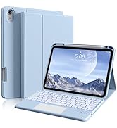 BQDIYOO Keyboard for iPad 11th Gen, 11/10.9inch iPad Case with Pencil Holder, Multi-Touch Trackpa...