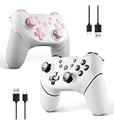 AceGamer 2 pack Wireless Controller for Nintendo Switch/Lite/OLED/Switch 2, Dual Vibration/Turbo/...