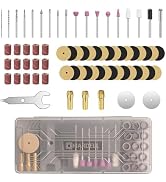 HARDELL 69Pcs Rotary Accessory Kit, 3 Chucks 1.0/1.6/2.3mm, for DIY | For sanding, grinding, engr...
