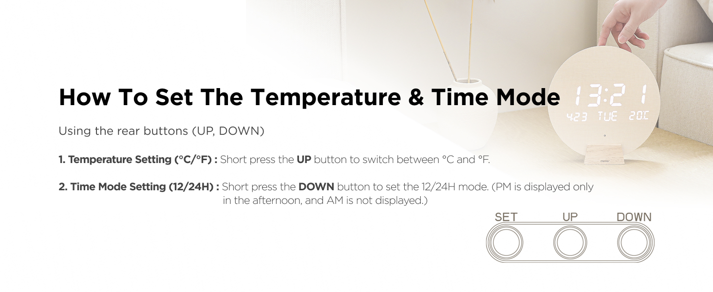 temperature & timer mode