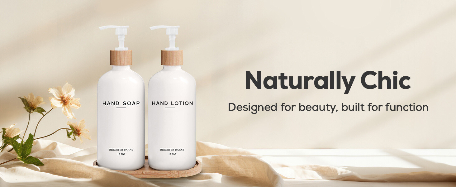 Boho Modern Naturally Chic - Luxury Soap Dispenser White