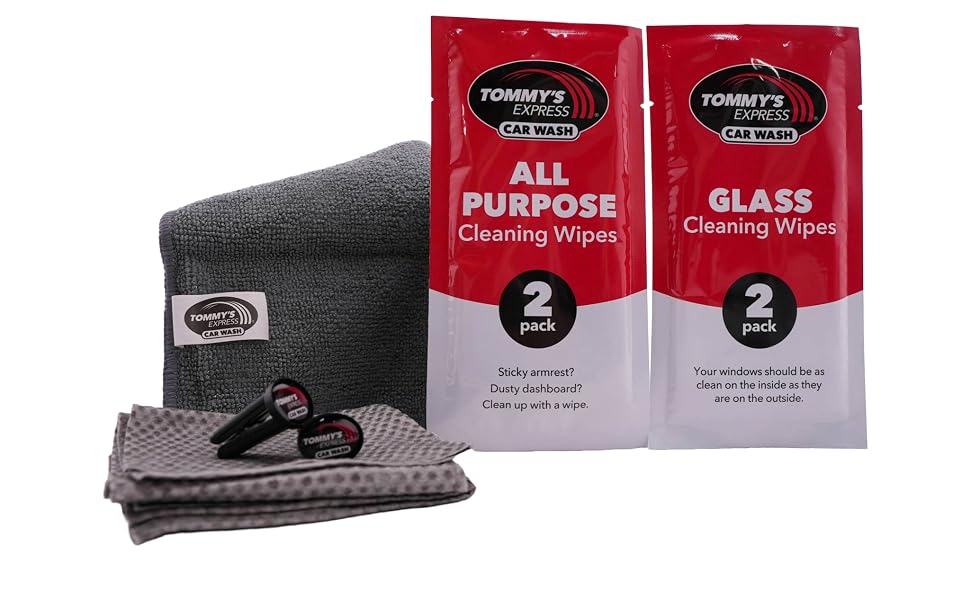 Tommy's Express Car Wash 9-Piece Detail Kit