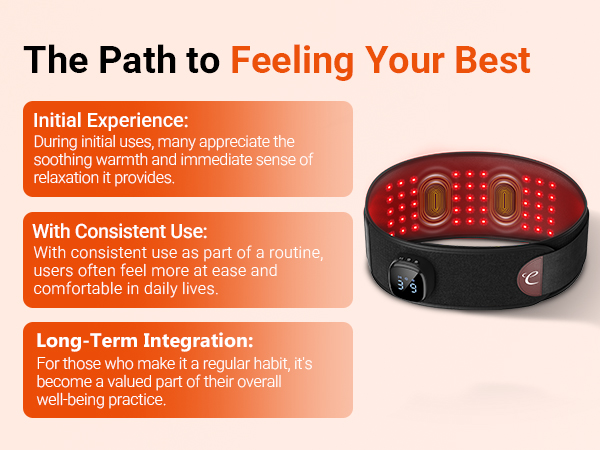 red light therapy belt with vibration massage