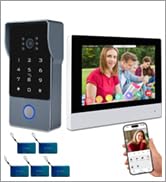 AMOCAM 2-Wires Video Intercom System, 7 Inch 1080P WiFi Touch ScreenVideo Doorbell Doorphone Syst...