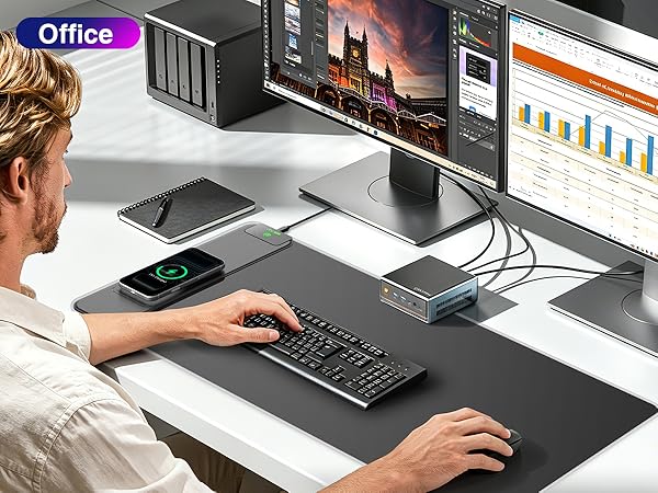 RGB Gaming Mouse Pad with Wireless Charging