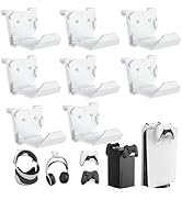 KUNSLUCK 8 Pack Controller Wall Mount for PS5, Xbox, Switch Controller, Wall Mount Stand for Cont...