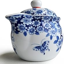 Butterfly Love Flower Porcelain Teapot