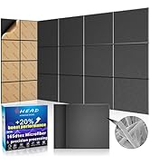 BSHEAD 10 pcs 165dtex Microfiber Acoustic Panels ,Self-Adhesive Soundproof Wall Panels, 12 x 12 x...