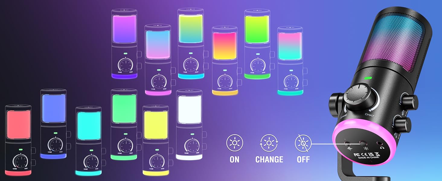 rgb gaming microphone