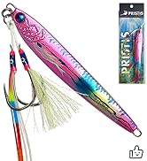 1.4 oz Saltwater Fishing Jigs, Speed Pitch Metal Spoon, Fast Long Casting Vertical Jigging Lure