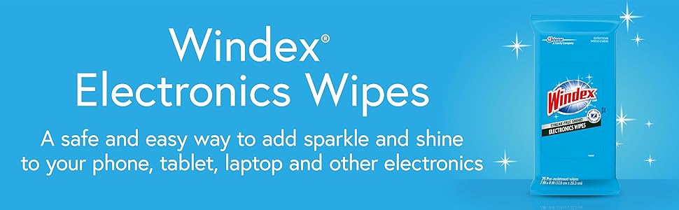 Windex Electronics Wipes.