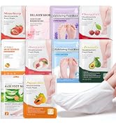 AIUEO 10PCS Moisturizing Foot Mask Set for Dry Cracked Feet, Foot Care Kit | Hydrating Foot Masks...