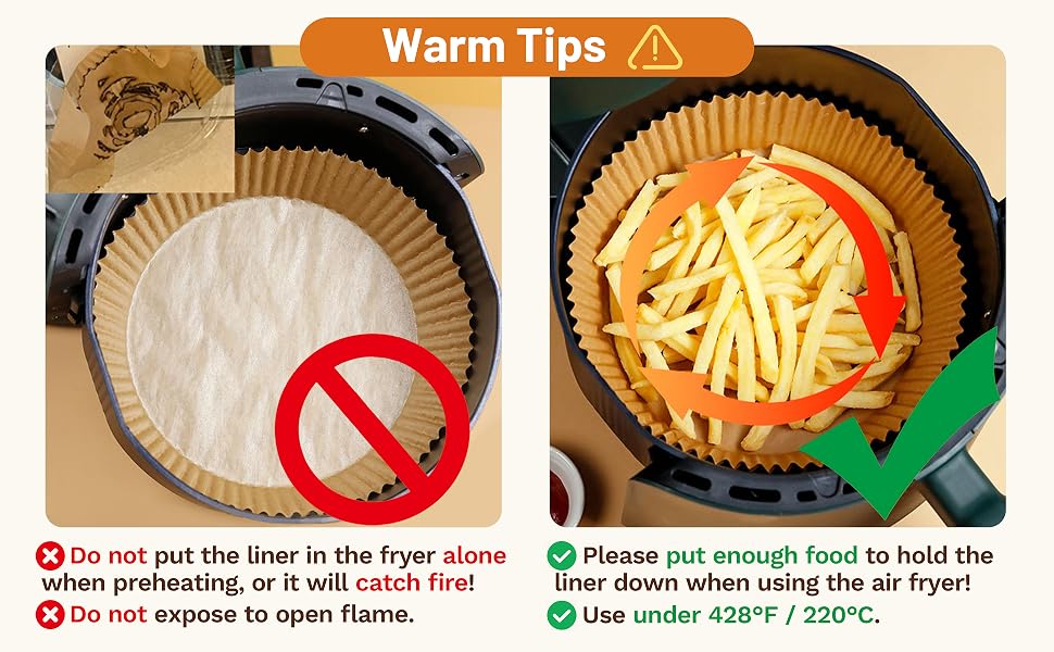 Do not preheat baking paper