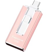 MFi Certified Flash Drive for iPhone 512GB, 3 in 1 Type-C USB Memory Stick Thumb Drive for Photos...