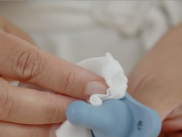 Wiping pacifier