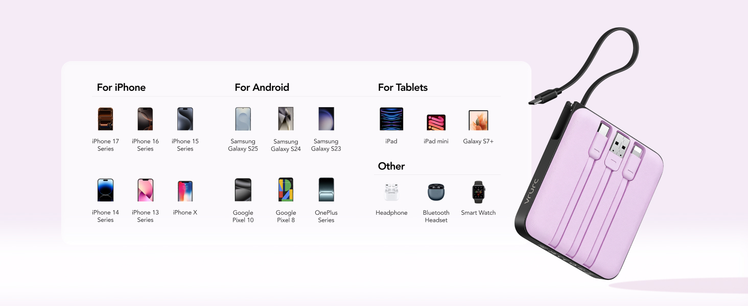 4 built-in Cables
