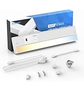 Ensenior 12 Inch Hand Wave LED Under Cabinet Lighting Plug in or Hardwired with Dimmable 5CCT CRI...