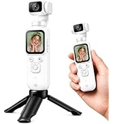 VETEK 4K Vlog Camera Portable Pocket Camera for YouTube, Compact Digital Camcorder with Flip Scre...