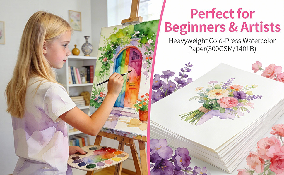 64 sheets watercolor paper 01
