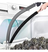 PetOde 2 Pieces Dryer Vent Cleaner Kit Compatible with Most Vacuum Cleaner, Dryer Lint Brush and ...