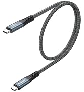 JasRoum USB C to USB C Data Cable 1.5ft, USB 3.2 Gen2x2 20Gbps High Speed Data Transfer/8K@60hz V...