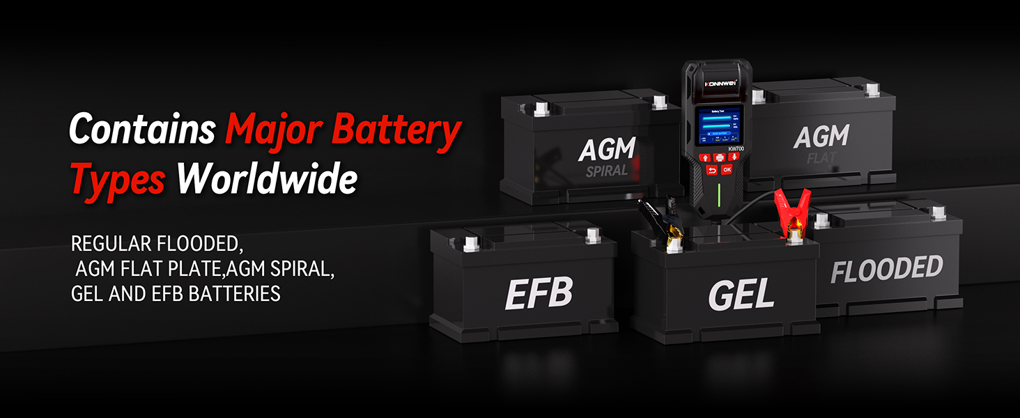 battery tester with printer