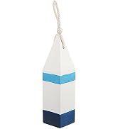 Zerodeko Nautical Buoy Decor Vintage Lobster Buoy Pendant Handcrafted Wooden Buoy with Rope Medit...