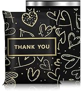 Vapulcio Poly Mailers 10x13 Inch 25 Pcs, Heart printed Thank You Shipping Bags with 2.4mil Thickn...
