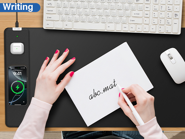 mouse pad with wireless charging