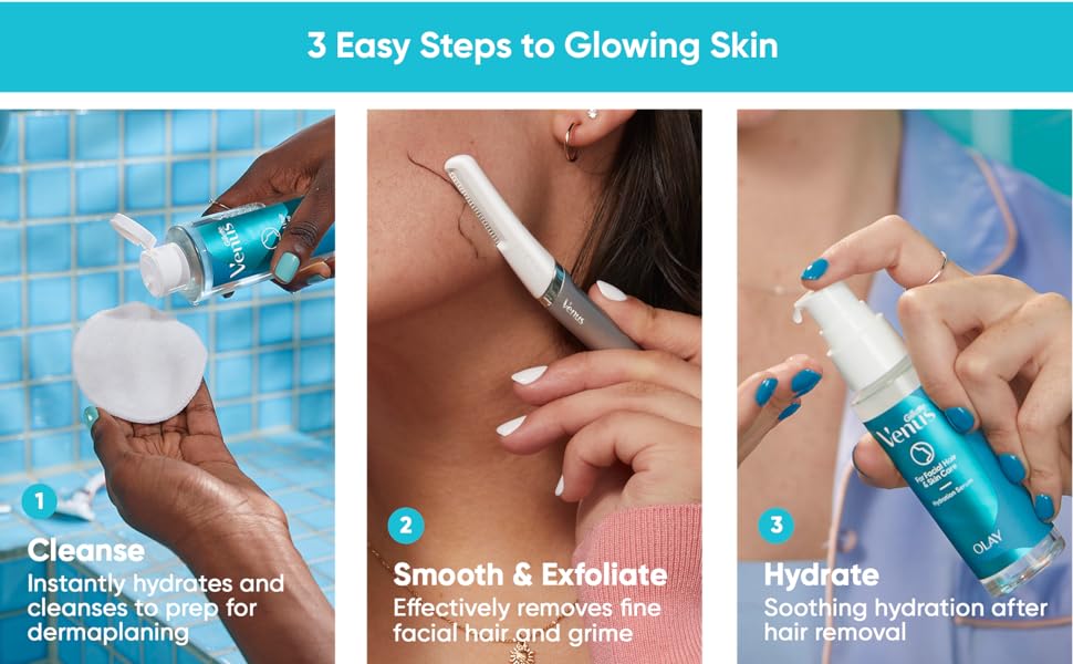 3 easy steps dermaplane