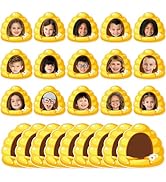 gisgfim 80Pcs Bee Hive Cutouts Summer Honey Bee Hive Decorations Bulletin Board Honey Daisy Paper...