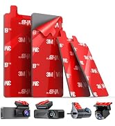 pop-tech Adhesive Pad for Dash Cam: 4Pcs Sticky Pad for Dashcam Mount Front Rear - High Bond Doub...