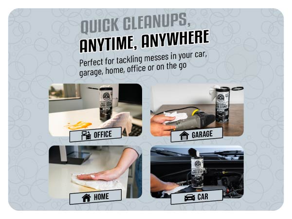 Chemical Guys Auto Detailing Wipes - Convenient Interior Cleaner for Cars, Trucks, and SUVs