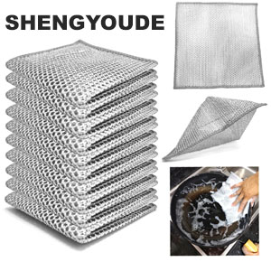 Soft dishwashing cloth that does not harm the pot or hands
