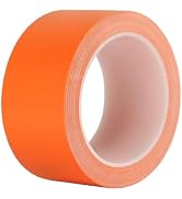 Kwtpsg Orange Duct Tape Heavy Duty, Waterproof Strong Adhesive Duct Tape for Indoor Outdoor Repai...