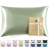 Bedsure Satin Pillowcase with Zipper,King Pillow Cases Set of 2 | Similar to Silk Pillow Cases 2 ...
