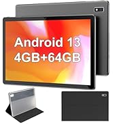 BYYBUO Tablet,10.1 inch Android 13 Tablets,4GB RAM 64GB ROM,1280x800 IPS HD Touchscreen,5000mAh B...